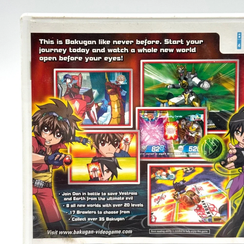 Bakugan Battle Brawlers Nintendo Wii‎ Game CIB Complete Manual 2009
